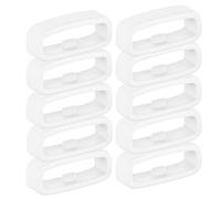 NovemFoal Replacement Fastener Rings Compatible with Coros PACE 4 Watch Band, 10-Pack Secure Strap Keeper Loops for PACE 3/PACE Pro/APEX 4 42mm/APEX 2 Pro/APEX 46mm (White)