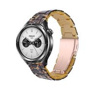 NovemFoal Replacement Watch Band Compatible with Xiaomi Watch S4 Straps, Premium Resin Bands Business Wristband for S3/S2/S1 Active/S1 Pro/S1/Watch2 Pro/Watch2/Redmi Watch 5 Active/Lite (Leopard)