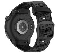 NovemFoal Silicone Watch Band Compatible with COROS Pace Pro Straps, Breathable Sport Replacement Strap, Durable Wristband Adjustable Wristband (Black)