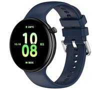NovemFoal Silicone Watch Band Compatible with Honor Watch GS5, Soft Sport Replacement Strap Durable Wristband for Men Women, Breathable Watch Strap (Midnight Blue)