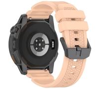 NovemFoal Silicone Watch Band Replacement Compatible with COROS NOMAD & APEX 4 46mm, Quick Release Soft Sport Strap with Breathable Texture for Outdoor Running Hiking (Pink)