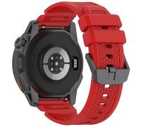 NovemFoal Silicone Watch Band Replacement Compatible with COROS NOMAD & APEX 4 46mm, Quick Release Soft Sport Strap with Breathable Texture for Outdoor Running Hiking (Red)