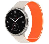 NovemFoal Watch Band Compatible with Amazfit Active 2 Square/Active2 Strap, Soft Silicone Straps Replacement Armband for Active/Active Edge/GTR Mini/GTS4 Mini (Starlight-Orange)