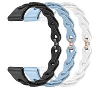 NovemFoal Watch Band for RADLEY Series 21 Bracelet, 3-Pack Replacement Soft Silicone Wristband Comfort Watch Strap for Women Girl (3C)