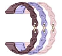 NovemFoal Watch Band for RADLEY Series 21 Bracelet, 3-Pack Replacement Soft Silicone Wristband Comfort Watch Strap for Women Girl (3E)