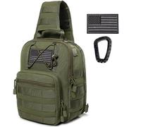 Novemkada Tactical Shoulder Bag, Green, M, Fashion