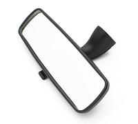 NOVEMS Car Interior Mirror - Peugeot 207 Vehicle Mirror - 22x6.5cm, Black + Transparent - Improved Rear Visibility