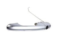 NOVEMS Car Outer Door Handle for Fiat for 500 2007-2020 735592026 735592012 Passenger Side and Driver Side Exterior Door Handle Chrome Side Exterior Door Handle(Driver Side)