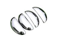 NOVEMS Car Outer Door Handle for Peugeot 107 2005-2013 2006 2007 2008 2009 2010 2011 ABS Car Door Handle Cover Chrome Side Exterior Door Handle(Chrome 4pieces)