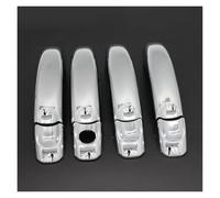 NOVEMS Car Outer Door Handle for Vw for Amarok 2009 2010 2011 2012 2013 2014 2015 2016 2017 2018 2019 ABS Door Handle Cover Protector Side Exterior Door Handle(Chrome)