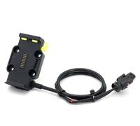 NOVEMS Motorbike Phone Holder For BMW For R1200GS For R1250GS USB Mobile Motorcycle Phone GPS Navigation Bracket Wireless Charging Support Motorbike GPS Mount(Yellow - 22mm)
