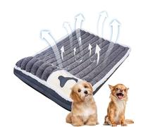 Novent Dog Crate Mat, Washable Flat Dog Bed with Non-Slip Underside, Cage Pad with Soft Cushion for Small Dog Breeds, Pet Bed for Sleeping and Relief