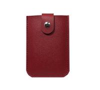 Novent Pull Out Credit Card Holder, Portable, Slim Credit Card Holder with 6 Compartments and Press Stud - Leather Card Holder for Membership Cards, ID Cards, Sliding Wallet for Men and Women