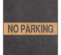 Noveread 12 Inches No Parking Stencil Recycled Fire Lane Stencil Foldable Curb Painting Stencils Cardboard Reusable Template for Traffic Curb Marking Pavement Sign