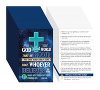 Noveread 200 Pcs Gospel Tract Card Salvation Cards Pocket Holy Postcard Prayer Postcards Christian Inspirational Bible Verses Bookmark for Christian Gift(God's Way of Salvation)