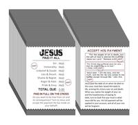 Noveread 200 Pcs Jesus Paid It All Mini Prayer Cards Motivational Bible Verse Cards Gospel Tracts Bulk Religious Inspirational Scripture Cards for Christian Gifts Women Men (YUO-Noveread-0153)