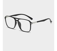 NOVESIXTDAT Oversized Aviator Reading Glasses, Fatigue Relieve Square HD Computer Readers, Blue Light Blocking Flat Light Mirror (Color : Sand-Black, Size : +150)