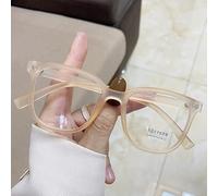 NOVESIXTDAT Oversized Blue Light Blocking Reading Glasses for Women/Men, Anti Eyestrain, Computer Reading, TV Glasses, Anti Glare (Color : TEA, Size : +1.00)