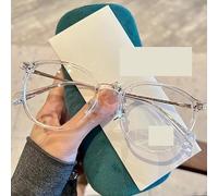 NOVESIXTDAT Oversized Reading Glasses Fatigue Relieve Round Anti Blue Light Computer Readers Oval Flat Light Mirror Eyewear (Color : Transparent, Size : +0.00)
