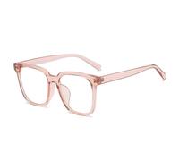 NOVESIXTDAT Oversized Reading Glasses Women, Ladies Square Blue Light Blocking Computer Readers, Anti Glare Presbyopic Glasses (Color : PINK, Size : +2.50)