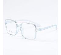 NOVESIXTDAT Oversized Square Reading Glasses for Women Men, Extra Large Stylish Blue Light Blocking Reader, Anti Glare Eyeglasses (Color : Blue, Size : +3.50)