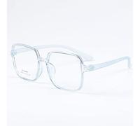 NOVESIXTDAT Oversized Square Reading Glasses for Women Men, Extra Large Stylish Blue Light Blocking Reader, Anti Glare Eyeglasses (Color : Blue, Size : +3.50)