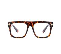 NOVESIXTDAT Stylish Oversized Aviator Reading Glasses, Large Square Blue Light Blocking Computer Readers Unbreakable Eyeglasses (Color : Tortoiseshell-2, Size : +300)