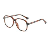 NOVESIXTDAT Stylish Oversized Reading Glasses, Ladies Large Frame Blue Light Blocking Reader, Anti Eye Strain Unbreakable Eyewear (Color : Tortoiseshell, Size : +0.00)