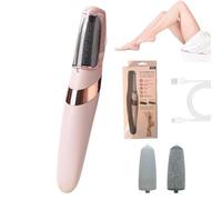 Novetek Electric Feet Callus Remover, Novetek Electric Foot File, 2 Speed Adjustable Feet Sander Dead Skin Removers, Waterproof Rechargeable Pedicure Scrubber Kit, with Replace Header (Pink)