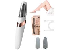 Novetek Electric Feet Callus Remover, Novetek Electric Foot File, 2 Speed Adjustable Feet Sander Dead Skin Removers, Waterproof Rechargeable Pedicure Scrubber Kit, with Replace Header (White)