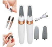 Novetek Electric Feet Callus Remover, Novetek Electric Foot File, 2 Speed Feet Hard Skin Remover, Rechargeable Pedicure Tools Kit with 2 Rollers, for Dead, Hard Cracked Dry Skin (2write)