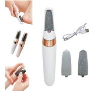 Novetek Electric Feet Callus Remover, Novetek Electric Foot File, 2 Speed Feet Hard Skin Remover, Rechargeable Pedicure Tools Kit with 2 Rollers, for Dead, Hard Cracked Dry Skin (Write)