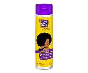 Novex AfroHair Shampoo with Argan and Castor Oils and Panthenol, Moisturises and Helps Control Frizz and Split Ends, Suitable for all Curly and Kinky Hair Types 300ml