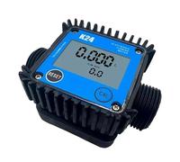 NOVFDLOP K24 Micro Turbine Flow Meter G3/8" G1/2" Digital High Pressure Turbine Flowmeter Diesel Gasoline Oil Water Liquid Flow Sensor(G1-2 0.3-20 0.6Mpa)