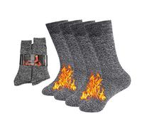 NovForth 2/4 Pairs Thick Thermal Socks Insulated Heated Heavy Warm Socks For Winter Cold Weather