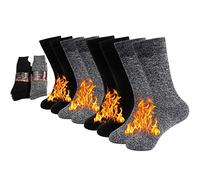 NovForth 2/4 Pairs Thick Thermal Socks Insulated Heated Heavy Warm Socks For Winter Cold Weather