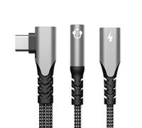 Novgorod Headphone And Charger Adapter | Headphone Jack Adapter For USB C Headphones 2-in-1,60W Fast Charging USB C Headphones Wired, Plug And Play For Smartphone And Homes