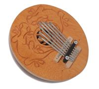 NOVICA Artisan Handcrafted Coconut Shell Kalimba Thumb Piano from Bali Brown Shellsteel Indonesia Musical Instruments Keyboards Animal Themed Lizard [3.5in H x 5.75in Diam.] ' Gecko Melody'