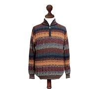 NOVICA Artisan Handmade Men's 100% Alpaca Sweater Peruvian Zipturtleneck Knit Wool Clothing Multicolor Pullovers Solid ' Voyager'