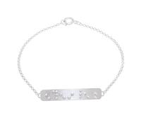 NOVICA Artisan Handmade Sterling Silver Pendant Bracelet Beliefthemed Braille Thailand Inspirational [7.75 in L 1 mm W Pendant(s) 1.6 in L x 0.3 in W] ' Braille Belief'