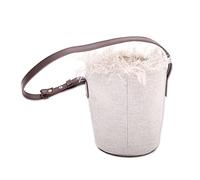 NOVICA Artisan Handmade Wine Bag Elegant Cotton Leather Tote Ivory Cottonleather Indonesia Tableware Barware Cases Beach Cottage 1001 Summer Nights [Bag 7in H x 5in Diam. Straps 19.25in min L x 21.7]