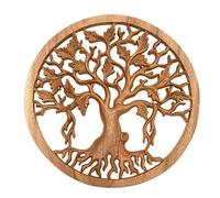 NOVICA Handmade Giant Tree Wood Relief Panel