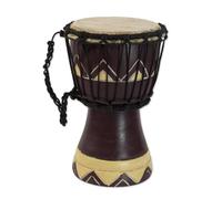 NOVICA Handmade Wood Mini Djembe Drum Artisan Authentic African Brown Ghana Musical Instruments Drums 'African Sounds'