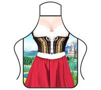 NOVICIA BAVARY APRONS - OKTOBERFEST BAVARIA KITCHEN APRONS | Soft Oktoberfest Decorations for the Grill | Oktoberfest Kitchen Bavarian Cooking Grilling BBQ Barking Apron for Women
