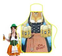 NOVICIA BAVARY APRONS - OKTOBERFEST BAVARIA KITCHEN APRONS | Soft Oktoberfest Decorations for the Grill | Oktoberfest Kitchen Bavarian Cooking Grilling BBQ Barking Apron for Women