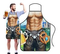 NOVICIA BAVARY APRONS - OKTOBERFEST BAVARIA KITCHEN APRONS | Soft Oktoberfest Decorations for the Grill | Oktoberfest Kitchen Bavarian Cooking Grilling BBQ Barking Apron for Women