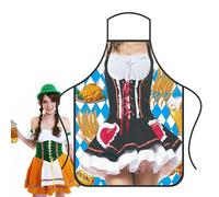 NOVICIA BAVARY APRONS - OKTOBERFEST BAVARIA KITCHEN APRONS | Soft Oktoberfest Decorations for the Grill | Oktoberfest Kitchen Bavarian Cooking Grilling BBQ Barking Apron for Women