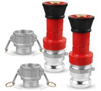 NOVINO Fire Hose Nozzle 2 inch NPSH Heavy-Duty 2 inch Fire Hose Nozzle