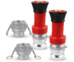 NOVINO Fire Hose Nozzle 2 inch NPSH Heavy-Duty 2 inch Fire Hose Nozzle