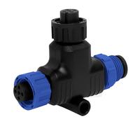 NOVINO NMEA 2000 (N2k) (Tee) T-Connector, 3 Port Waterproof NMEA 2000 Single Tee Connector Compatible with Garmin Lowrance Simrad B&G & Navico Networks